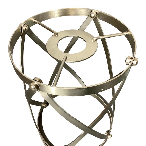 Brushed Nickel Cage Mini Pendant Shade 2.25" Fitter, 7.48"D,  9.76"H - Picture 2 of 6